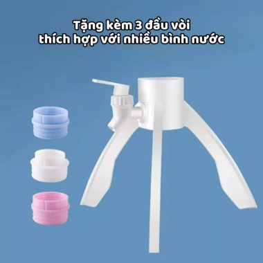 Giá Đỡ Bình Nước Life Plus GDBN01 - Kèm vòi linh hoạt, tặng 3 đầu, tiết kiệm không gian