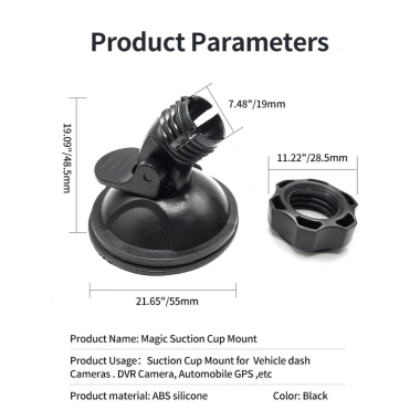 Giá đỡ camera hành trình GPS đa năng 360 độ xoay tự do, chân hút mạnh - Giá 37.400₫ 3