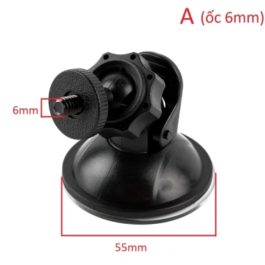 Giá đỡ camera hành trình ô tô xoay 360 độ, mẫu A, ốc 4mm/6mm - chỉ 32.000đ