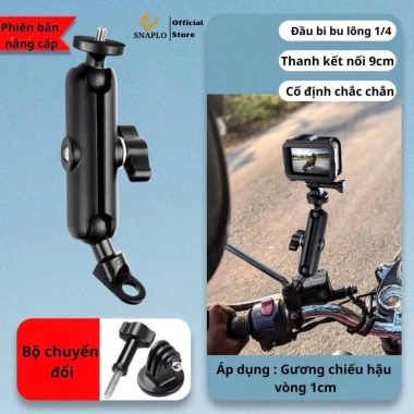 Giá đỡ camera hành trình SNAPO Pat - Gắn vào ghi đông, chân gương, chỉ 115k