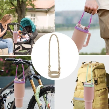 Giá đỡ chai nước KANNERT - Tay cầm silicone mềm, dây buộc chống trượt, phụ kiện thời trang cho cốc, chỉ 108.240 VND