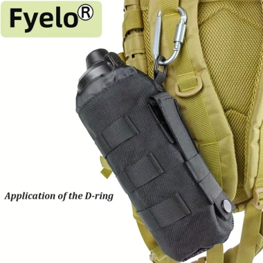 Giá đỡ chai nước Molle thể thao du lịch – Dây rút mở trên, đáy lưới, giảm giá 19%