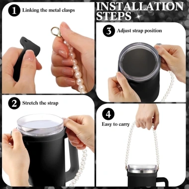 Giá Đỡ Chai Nước Silicon Dây Đeo Sling - Hộp Đựng 8‑40 oz, Tương Thích Cốc Stanley 5