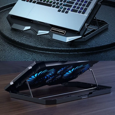 Giá Đỡ Đế Tản Nhiệt Laptop & Tablet HXSJ VIP 4 Quạt 7 Mức, Đèn LED Gaming, Làm Mát Nhanh - Giá 189k 7