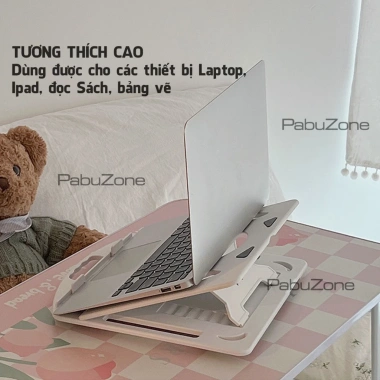 Giá Đỡ Đế Xoay Nhựa Gấp Gọn, Tản Nhiệt, Chỉnh Độ – Đỡ Laptop & Điện Thoại 5