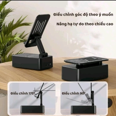 Giá đỡ điện thoại 3 trong 1 kèm sạc dự phòng và loa Bluetooth, tiện du lịch, 90.300₫