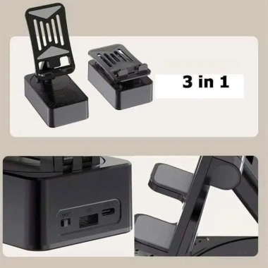 Giá đỡ điện thoại 3in1 YATASMART - Loa Bluetooth, Sạc dự phòng, Xoay 360 độ - 123.000 VND 3
