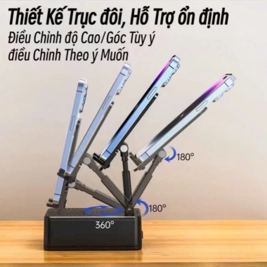 Giá đỡ điện thoại 3in1 YATASMART - Loa Bluetooth, Sạc dự phòng, Xoay 360 độ - 123.000 VND 4