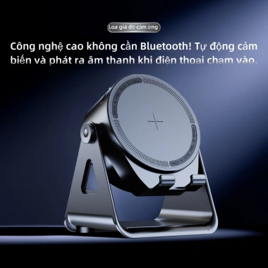 Giá đỡ điện thoại 4 trong 1 loa Bluetooth cảm ứng không dây, xoay 360 đèn LED - Đa năng, giảm giá 129.999 VND 4