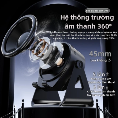 Giá đỡ điện thoại 4 trong 1 loa Bluetooth cảm ứng không dây, xoay 360 đèn LED - Đa năng, giảm giá 129.999 VND 7