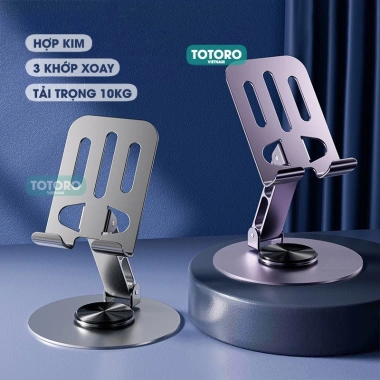 Giá đỡ điện thoại iPad hợp kim xoay 360 gấp gọn - Kệ đỡ iPhone Android TPS chỉ 22.900đ 5