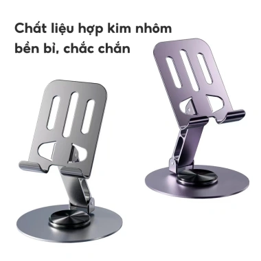 Giá Đỡ Điện Thoại JYoohome Xoay 360 Hợp Kim Nhôm - Kệ Xem Phim Livestream, Giá 38.000đ