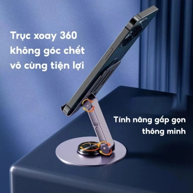 Giá Đỡ Điện Thoại Máy Tính Bảng Xoay 360 Hợp Kim Nhôm - Kệ Livestream 47.565 VND 3