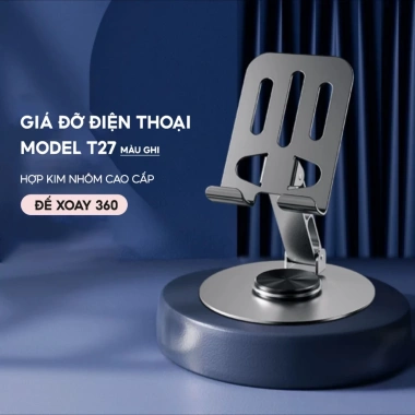 Giá Đỡ Điện Thoại, Máy Tính Bảng Xoay 360 Hợp Kim Nhôm - Kệ Livestream Gấp Gọn, Chỉ 35.000₫ 7