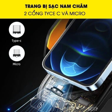 Giá đỡ điện thoại ô tô C23 Scar kẹp tự động, sạc không dây 66W, lộ mạch gắn cửa gió - Giá chỉ 275k 9 Giá đỡ điện thoại ô tô C23 Scar kẹp tự động, sạc không dây 66W, lộ mạch gắn cửa gió - Giá chỉ 275k 9