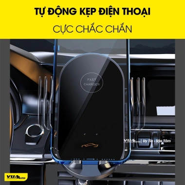 Giá đỡ điện thoại ô tô G16 VuaAuto kẹp tự động, sạc không dây, gắn cửa khe gió, giảm còn 290k