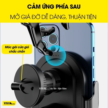 Giá đỡ điện thoại ô tô G2 VuaAuto kẹp tự động, sạc không dây, lộ mạch, gắn cửa khe gió - 290.000 VND 4
