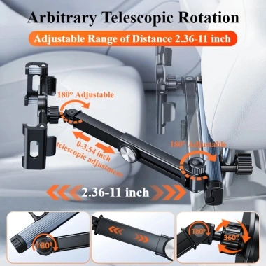 Giá đỡ điện thoại ô tô Hipacool - Giá đỡ máy tính bảng ghế sau, điều chỉnh từ tính 4.7-12.9 inch, giảm giá 20% 2