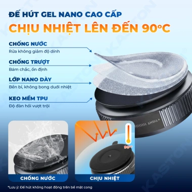 Giá đỡ điện thoại ô tô Kaston K009 - Keo nano siêu bám, hút chân không, xoay 360, gập gọn đa năng, giá ưu đãi 398.000đ 3 Giá đỡ điện thoại ô tô Kaston K009 - Keo nano siêu bám, hút chân không, xoay 360, gập gọn đa năng, giá ưu đãi 398.000đ 3