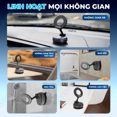 Giá đỡ điện thoại ô tô Kaston K009 - Keo nano siêu bám, hút chân không, xoay 360, gập gọn đa năng, giá ưu đãi 398.000đ 6 Giá đỡ điện thoại ô tô Kaston K009 - Keo nano siêu bám, hút chân không, xoay 360, gập gọn đa năng, giá ưu đãi 398.000đ 6