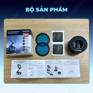 Giá đỡ điện thoại ô tô Kaston K009 - Keo nano siêu bám, hút chân không, xoay 360, gập gọn đa năng, giá ưu đãi 398.000đ