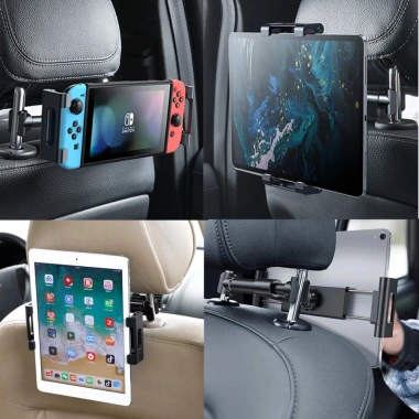 Giá Đỡ Điện Thoại và Tablet 4.7-13 inch Gắn Ghế Sau Xe - Phù Hợp iPad Pro 12.9 và Thiết Bị Lớn, Giá 69.800 VND