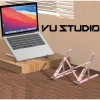 Giá đỡ gấp gọn ZJ5 hợp kim và túi vải chống mỏi cổ vai gáy cho laptop, iPad, Macbook – chỉ 75.000 VND