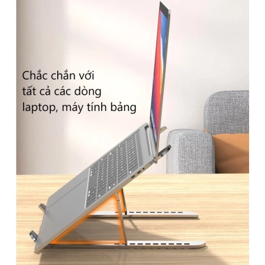 Giá đỡ gấp gọn ZJ5 hợp kim và túi vải chống mỏi cổ vai gáy cho laptop, iPad, Macbook – chỉ 75.000 VND 5