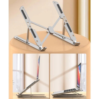Giá đỡ gấp gọn ZJ5 hợp kim và túi vải chống mỏi cổ vai gáy cho laptop, iPad, Macbook – chỉ 75.000 VND 8