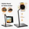 Giá đỡ iPad, điện thoại hợp kim nhôm 360 độ trục xoay 4 chiều, chống rung, chắc, gấp gọn 2