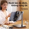 Giá đỡ iPad, điện thoại hợp kim nhôm 360 độ trục xoay 4 chiều, chống rung, chắc, gấp gọn 6