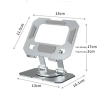 Giá đỡ iPad kim loại 360 độ xoay, tản nhiệt, gấp gọn - AMPEREEASE, chỉ 74.000₫ 5