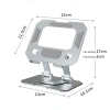 Giá đỡ iPad, máy tính bảng, điện thoại xoay 360 độ kim loại chắc chắn đa năng 4