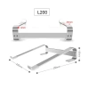 Giá đỡ kệ tản nhiệt L200 L210 cho Macbook, Laptop - Nhôm cao cấp, chắc chắn, chỉ 220.000₫ 6