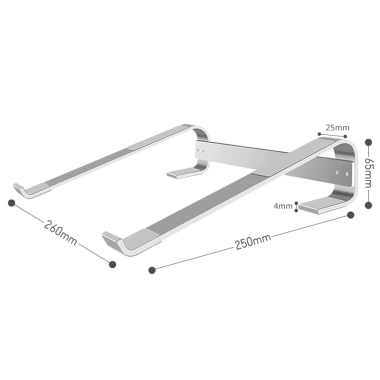 Giá Đỡ Kệ Tản Nhiệt Nhôm Macbook Laptop L200 L210 - Làm Mát Chắc Chắn 220k