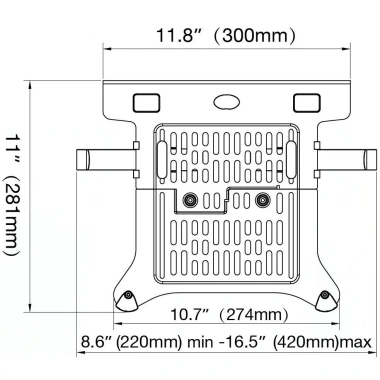 Giá đỡ kẹp laptop MacBook FP2 10-17 inch Tương thích tay treo, giảm còn 199.000₫ 4