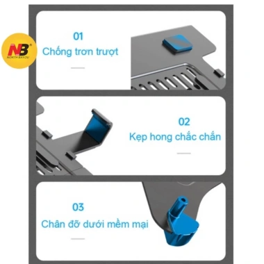 Giá đỡ kẹp Laptop NB-FP2 10-17.3 inch Tablet iPad - Giá chỉ 268.000đ 6