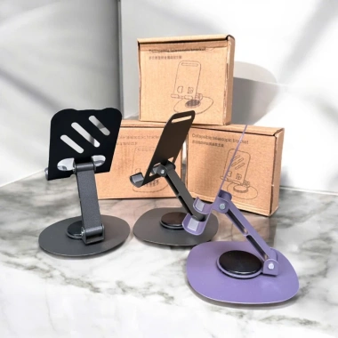 Giá đỡ kim loại K72 gọn nhẹ, chắc chắn, xoay 360 độ, gập gọn cho điện thoại 2