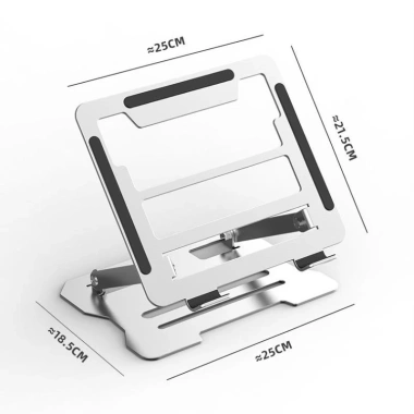 Giá Đỡ Kim Loại Laptop Tablet - Tản Nhiệt, Điều Chỉnh Độ Cao Góc Máy, Giá 170k 4