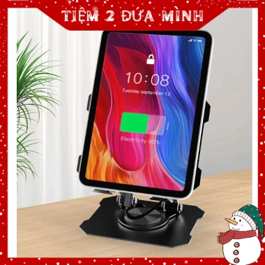 Giá đỡ kim loại xoay 360 cho iPad, máy tính bảng, laptop dưới 14 inch 69.000đ