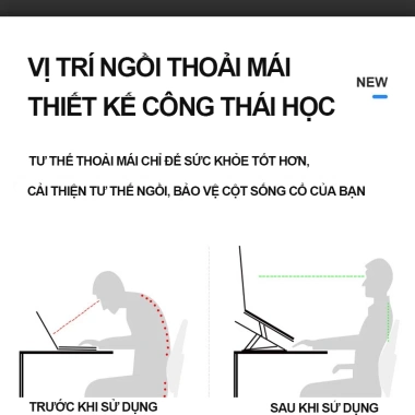 Giá đỡ laptop 2 tầng gấp gọn nhôm VNNETLAN - Độ cao điều chỉnh, tản nhiệt, giảm 99.000₫ 5 Giá đỡ laptop 2 tầng gấp gọn nhôm VNNETLAN - Độ cao điều chỉnh, tản nhiệt, giảm 99.000₫ 5