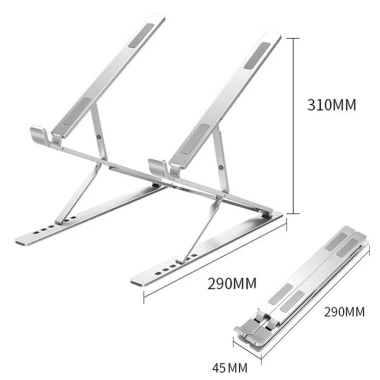 Giá đỡ laptop 2 tầng gấp gọn nhôm VNNETLAN - Độ cao điều chỉnh, tản nhiệt, giảm 99.000₫