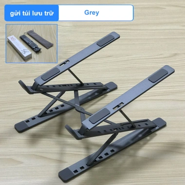 Giá đỡ laptop 2 tầng gấp gọn nhôm VNNETLAN - Độ cao điều chỉnh, tản nhiệt, giảm 99.000₫