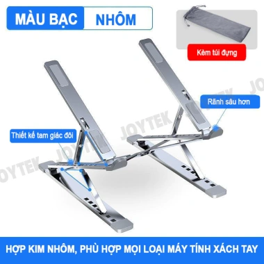Giá Đỡ Laptop 2 Tầng Nhôm Điều Chỉnh Độ Cao, Tản Nhiệt, Phù Hợp MacBook và iPad - Giá 115k 5 Giá Đỡ Laptop 2 Tầng Nhôm Điều Chỉnh Độ Cao, Tản Nhiệt, Phù Hợp MacBook và iPad - Giá 115k 5