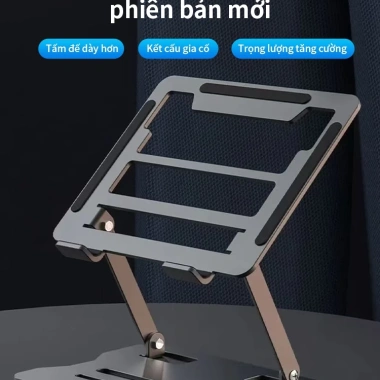 Giá Đỡ Laptop Aiodiy Hợp Kim Nhôm Bền, Chịu Lực Tốt, Cho MacBook, iPad, Máy Tính Bảng