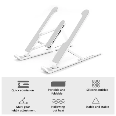 Giá đỡ laptop Ankndo bền bì gập lại tiện dụng, phù hợp mọi kích thước, giảm giá 21% 5