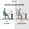 Giá đỡ laptop công thái học GD11 hợp kim nhôm nhẹ, tương thích MacBook iPad Famistar, giá chỉ 214.900₫ 2