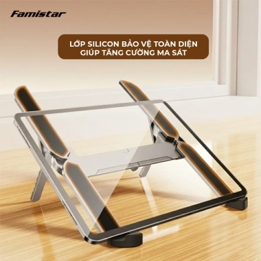 Giá đỡ laptop công thái học GD11 hợp kim nhôm nhẹ, tương thích MacBook iPad Famistar, giá chỉ 214.900₫ 7