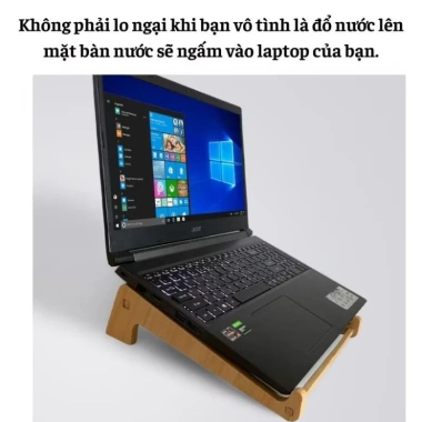 Giá đỡ laptop để bàn Tre Mộc: Kệ máy tính, iPad, MacBook, tản nhiệt, chỉ 32.000₫ 5