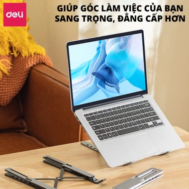 Giá Đỡ Laptop Deli Full Đệm Nâng Cấp - Tản Nhiệt Laptop và Máy Tính Bảng, Giá 65k 8